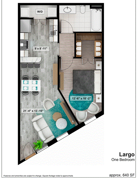bedroom floor plan an in 2d